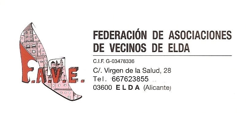 Vista panorámica de la ciudad de Elda, donde desarrolla su actividad la Federación de Asociaciones de Vecinos de Elda.